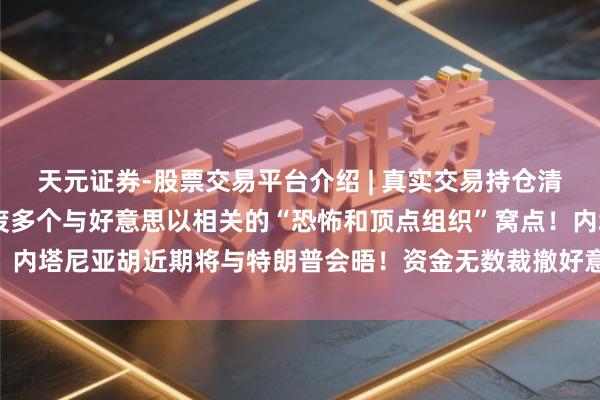 天元证券-股票交易平台介绍 | 真实交易持仓清晰可查 最新！伊朗称撤废多个与好意思以相关的“恐怖和顶点组织”窝点！内塔尼亚胡近期将与特朗普会晤！资金无数裁撤好意思股，高盛最新研判→
