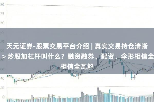 天元证券-股票交易平台介绍 | 真实交易持仓清晰可查 > 炒股加杠杆叫什么？融资融券、配资、伞形相信全瓦解
