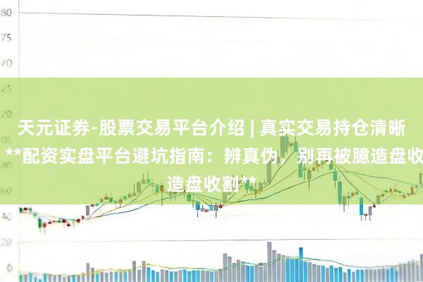 天元证券-股票交易平台介绍 | 真实交易持仓清晰可查 **配资实盘平台避坑指南：辨真伪，别再被臆造盘收割**